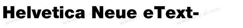 Helvetica Neue eText字体转换